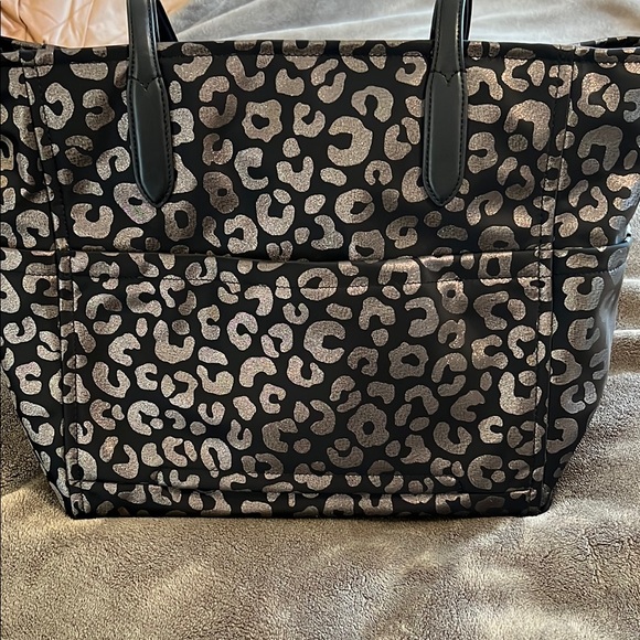 Kate Spade Black & Gold Tote Bag W/Matching Wallet in Leopard Print - Picture 3 of 7